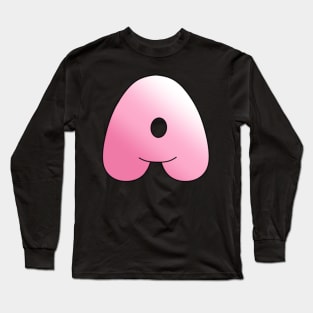 Pink Letter A Long Sleeve T-Shirt